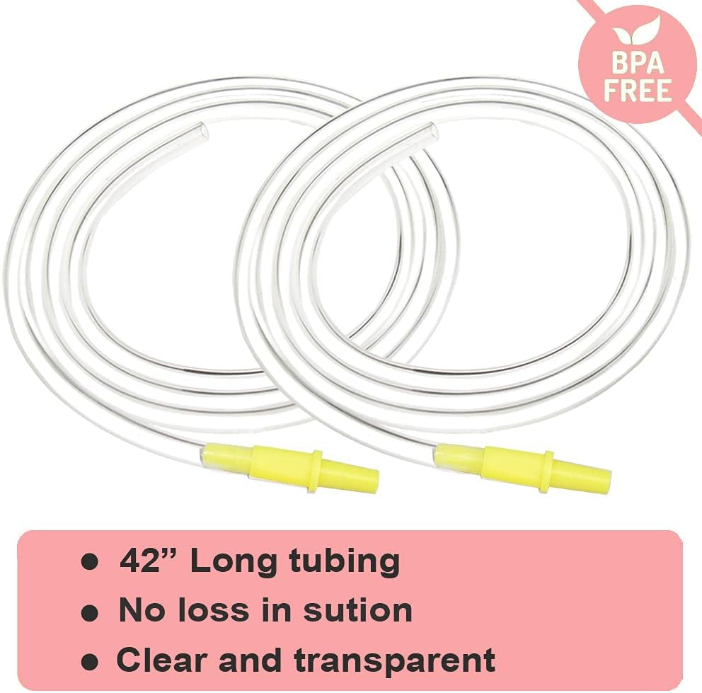 Pump in Style Tubing X4, Spare and Replacement Tubing Compatible with Medela Pump in Style Advanced Breast Pump - BPA Free (4 Pc)