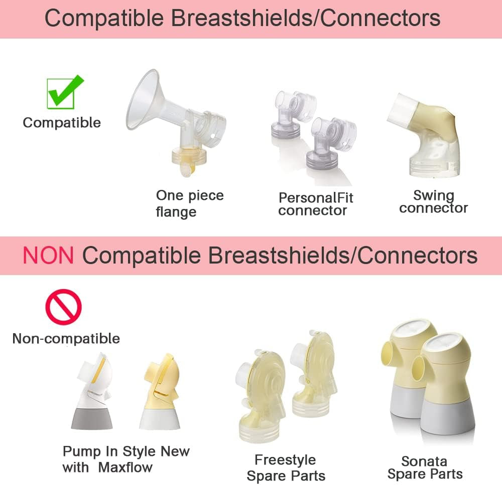 Pump in Style Tubing X4, Spare and Replacement Tubing Compatible with Medela Pump in Style Advanced Breast Pump - BPA Free (4 Pc)